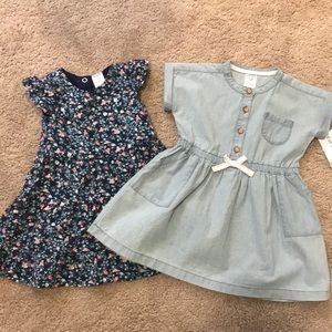 Set of Carters 12 month Dresses